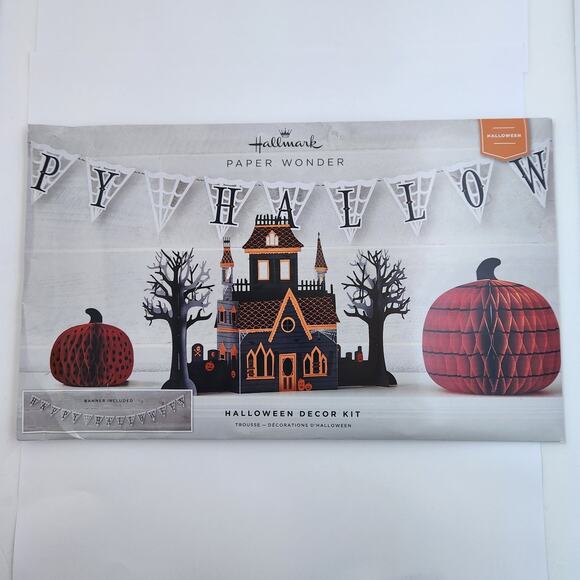 Hallmark Paper Wonder Halloween Decor Kit NWT - Picture 1 of 4